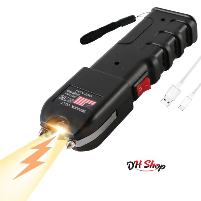 Safety Self Defense Flashlight with Electric Shock – rechargeable – Stun Gun / ইলেকট্রিক শক গান, (ART NO 928 Type, 980000k Volt) - Image 3