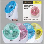 JY Super lithium rechargeable mini table fan with LED light - JY-1880