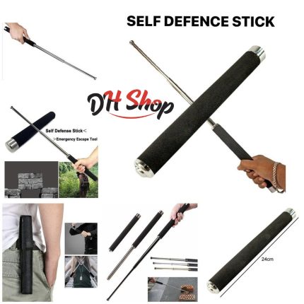 Self Defence Stick - সেলফ ডিফেন্স স্টিক - প্রতিরক্ষক লাঠি, Portable Folding Stick Tool Stainless Steel Telescopic Rod- Walking Stick