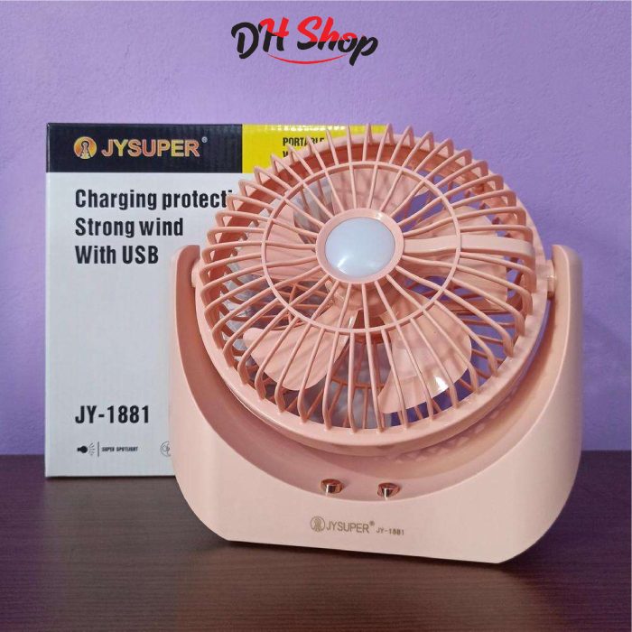 JYSUPER JY-1881 Portable USB Mini Fan with LED Light - Image 7
