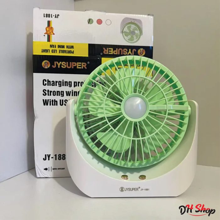 JYSUPER JY-1881 Portable USB Mini Fan with LED Light - Image 5