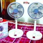 Jy Super JY-2215 Professional Rechargeable Portable Mini Folding Table Fan Strong Wind - AC/DC - Image 3