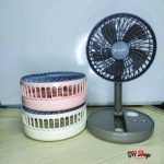 Jy Super JY-2215 Professional Rechargeable Portable Mini Folding Table Fan Strong Wind - AC/DC