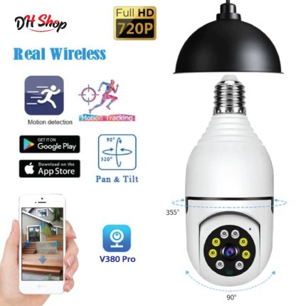 V380 PRO E27 360 Degree 1080P Wireless Home Security IP Camera