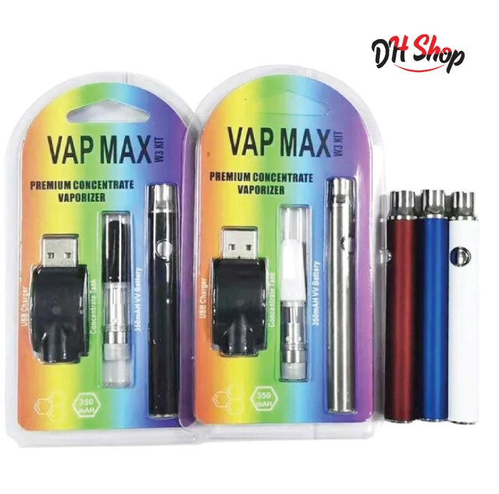 VAP MAX W3 KIT / K-vape E-cigarette Pencil Vape Rechargeable ELECTRONIC 1800MAH Battery  ( Kit+Charger+10 ML Juice Free) - Image 3