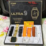(হেডফোন/Earbuds ছাড়া) DT900 Ultra Smart Watch 07 Straps+01 Back-Cover. - Image 3