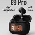 E9 Pro AirPods Touch Screen with Super Fast LED Display (ANC & ENC Apps Supported TWS) (Black) - Image 2