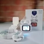 E9 Pro AirPods Touch Screen with Super Fast LED Display (ANC & ENC Apps Supported TWS) (White) - Image 4