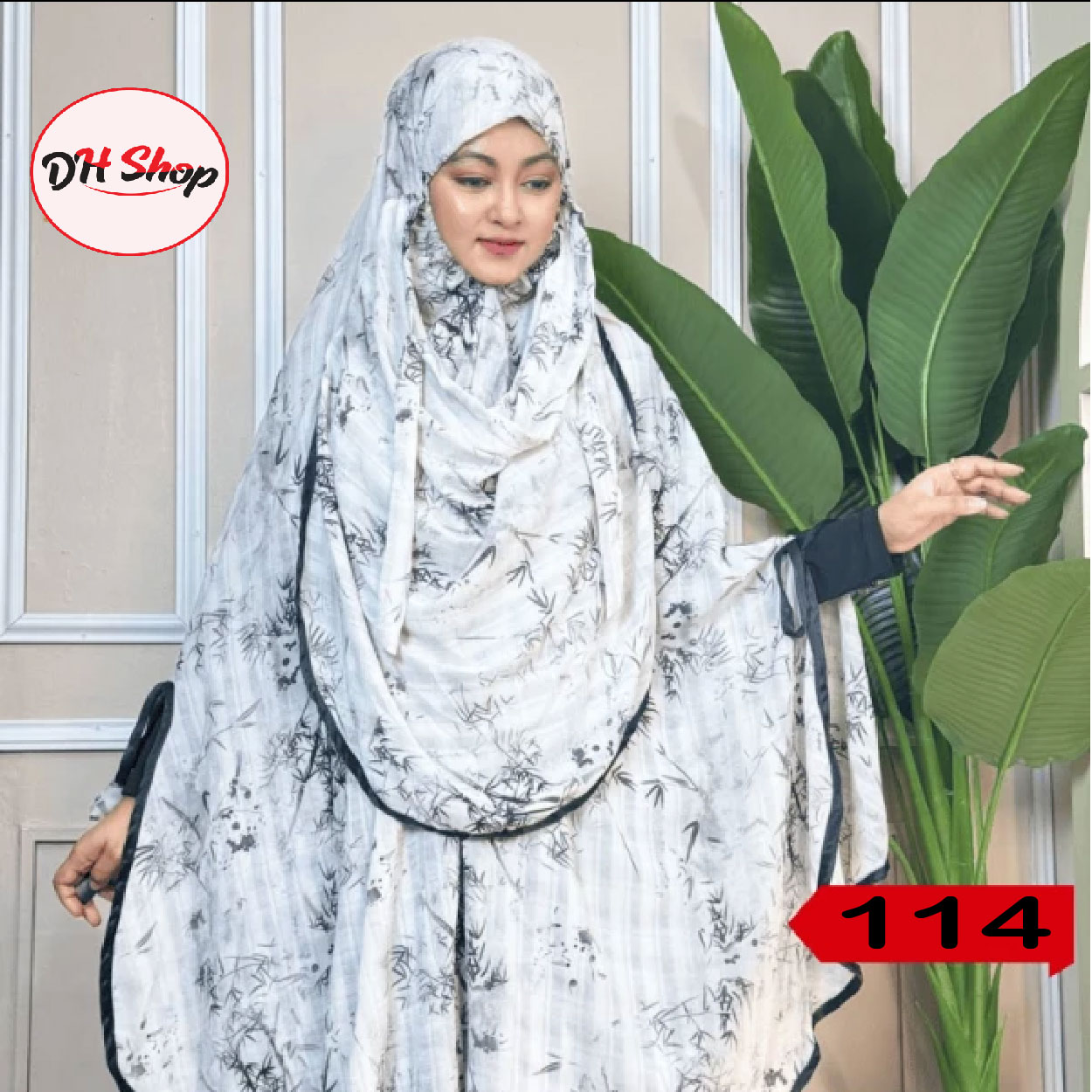 114 Iqra Hijab - এম্বোস চেক কাপড়ের ইকরা হিজাব (114) - Image 1