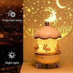 Bunny’s Carousel Remote Control Rotating LED Night Light – Starry Projector, Music & USB Rechargeable - Image 3
