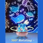 Bunny’s Carousel Remote Control Rotating LED Night Light – Starry Projector, Music & USB Rechargeable - Image 7