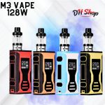 M3 128w vape liquid electronic cigarette led vaporizer 3.5ml 2000mah box mod vape kit hookah vaper ভেপর (Juice FREE- 1 piece-10ml) - Image 4