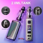 E5 120W Box Mod E Cigarette Vape Kit 1800mah Build-in Battery OLED Screen ভেপর (Juice FREE- 1 piece-10ml) - Image 4