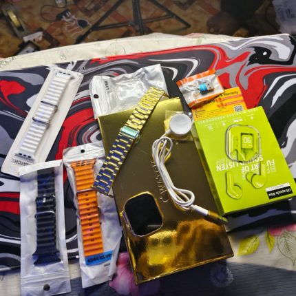 Apple Logo Ultra Gold Edition COMBO Smart Watch.