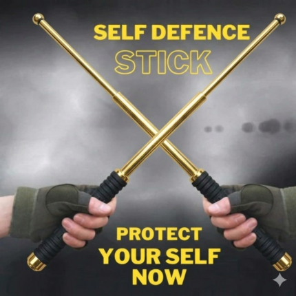 26 Inch Golden Color Self Defense Stick.
