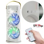 Rechargeable Remote Control Double Head Spray Cooling Fan.