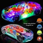 Concept Racing Educational Transparent Car Toy with LED Lights & Music & 3D Gear Simulation with Light, Sound and 360° Rotation for Kids – Mechanical Learning Fun for Kids - Image 2